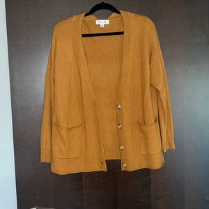 She & sky brand brunt orange cardigan. Size small. Worn once
